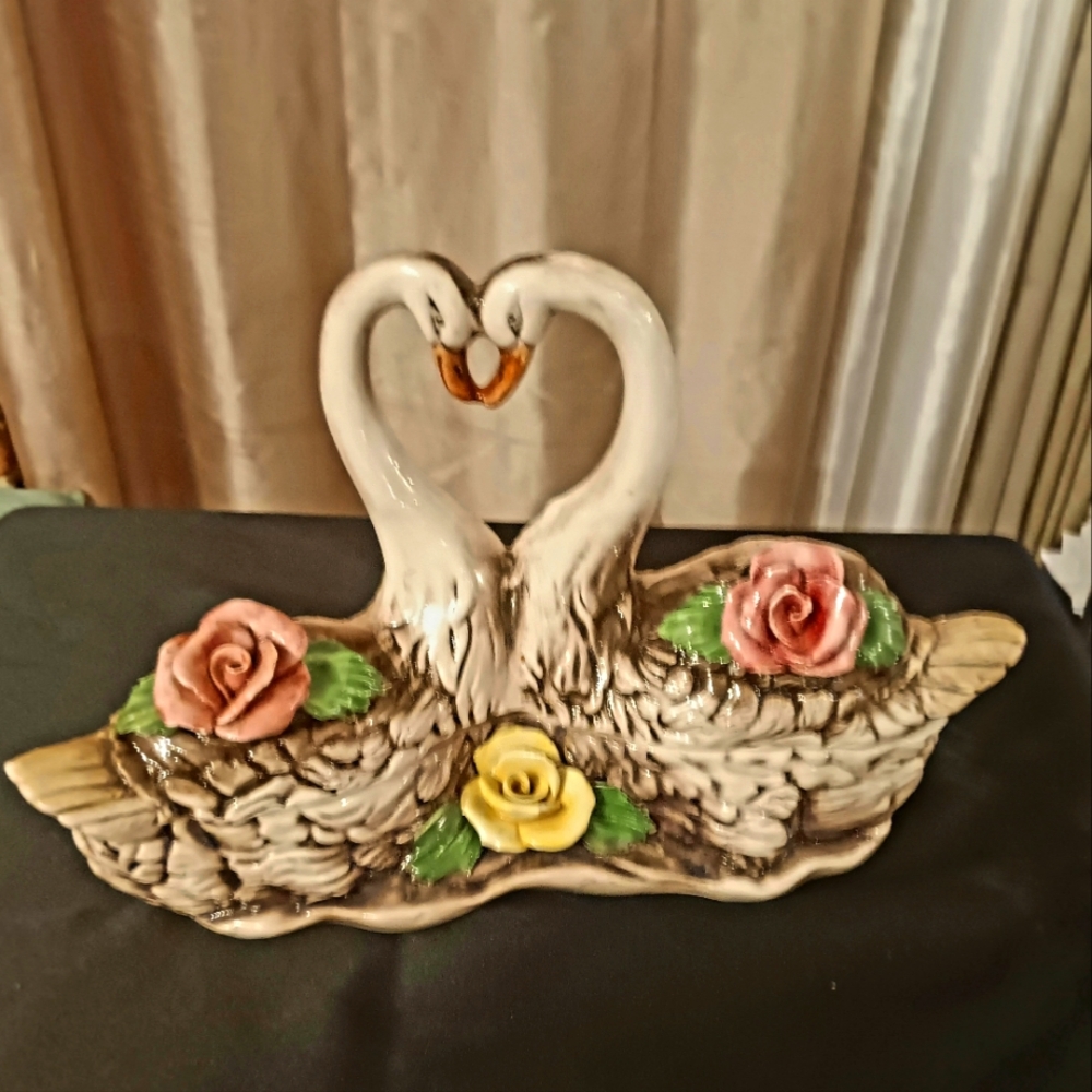Vintage Double Swans 1950 RARE